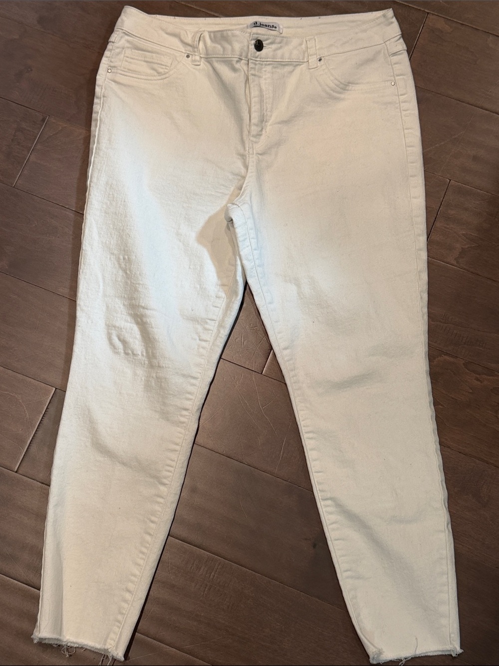 d. Jeans White Slim Fit Jeans